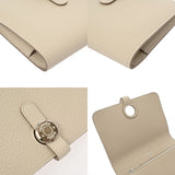 HERMES エルメス ドゴン コンパクト ウォレット クレ シルバー金具 C刻印(2018年頃) ユニセックス トゴ 二つ折り財布 Aランク 中古 銀蔵