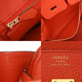 HERMES エルメス バーキン 25 オレンジポピー Z刻印(2021年頃) レディース トゴ ハンドバッグ ABランク 中古 銀蔵