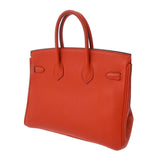 HERMES エルメス バーキン 25 オレンジポピー Z刻印(2021年頃) レディース トゴ ハンドバッグ ABランク 中古 銀蔵