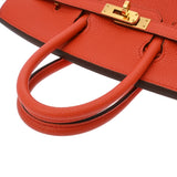 HERMES エルメス バーキン 25 オレンジポピー Z刻印(2021年頃) レディース トゴ ハンドバッグ ABランク 中古 銀蔵