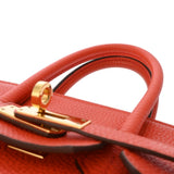HERMES エルメス バーキン 25 オレンジポピー Z刻印(2021年頃) レディース トゴ ハンドバッグ ABランク 中古 銀蔵