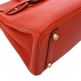 HERMES エルメス バーキン 25 オレンジポピー Z刻印(2021年頃) レディース トゴ ハンドバッグ ABランク 中古 銀蔵