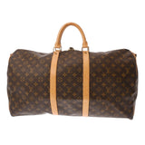 LOUIS VUITTON ルイヴィトン モノグラム キーポル バンドリエール 55 ブラウン M41414 ユニセックス モノグラムキャンバス ボストンバッグ Bランク 中古 銀蔵