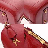 LOUIS VUITTON ルイヴィトン モノグラムヴェルニ アルマ BB 2WAY ポムダムール M91606 レディース モノグラムヴェルニ ハンドバッグ Aランク 中古 銀蔵