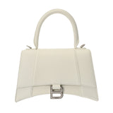 BALENCIAGA バレンシアガ アワーグラス S ホワイト 593546 レディース レザー ハンドバッグ Aランク 中古 銀蔵