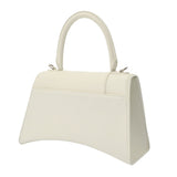BALENCIAGA バレンシアガ アワーグラス S ホワイト 593546 レディース レザー ハンドバッグ Aランク 中古 銀蔵