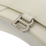 BALENCIAGA バレンシアガ アワーグラス S ホワイト 593546 レディース レザー ハンドバッグ Aランク 中古 銀蔵