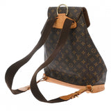 LOUIS VUITTON ルイヴィトン モノグラム モンスリ GM ブラウン M51135 ユニセックス モノグラムキャンバス リュック・デイパック Bランク 中古 銀蔵