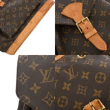 LOUIS VUITTON ルイヴィトン モノグラム モンスリ GM ブラウン M51135 ユニセックス モノグラムキャンバス リュック・デイパック Bランク 中古 銀蔵
