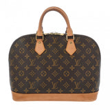LOUIS VUITTON ルイヴィトン モノグラム アルマ 旧型 ブラウン M51130 レディース モノグラムキャンバス ハンドバッグ Bランク 中古 銀蔵