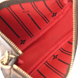 LOUIS VUITTON ルイヴィトン ダミエ ミニポシェットアクセソワール ブラウン N58011 レディース ダミエキャンバス アクセサリーポーチ ABランク 中古 銀蔵