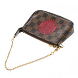 LOUIS VUITTON ルイヴィトン ダミエ ミニポシェットアクセソワール ブラウン N58011 レディース ダミエキャンバス アクセサリーポーチ ABランク 中古 銀蔵