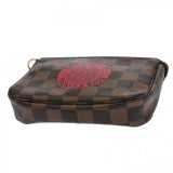 LOUIS VUITTON ルイヴィトン ダミエ ミニポシェットアクセソワール ブラウン N58011 レディース ダミエキャンバス アクセサリーポーチ ABランク 中古 銀蔵