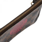 LOUIS VUITTON ルイヴィトン ダミエ ミニポシェットアクセソワール ブラウン N58011 レディース ダミエキャンバス アクセサリーポーチ ABランク 中古 銀蔵