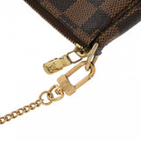 LOUIS VUITTON ルイヴィトン ダミエ ミニポシェットアクセソワール ブラウン N58011 レディース ダミエキャンバス アクセサリーポーチ ABランク 中古 銀蔵