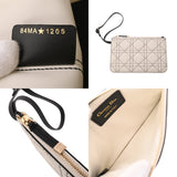 CHRISTIAN DIOR クリスチャンディオール トゥジュール ミディアム ホワイト M28210SUV_M041 レディース カーフ ハンドバッグ Aランク 中古 銀蔵