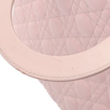 CHRISTIAN DIOR クリスチャンディオール レディディオール ラージ ピンク レディース パテントカーフスキン ハンドバッグ ABランク 中古 銀蔵