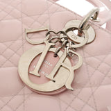CHRISTIAN DIOR クリスチャンディオール レディディオール ラージ ピンク レディース パテントカーフスキン ハンドバッグ ABランク 中古 銀蔵
