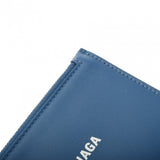 BALENCIAGA バレンシアガ コインカードホルダー ブルー 594214 ユニセックス レザー コインケース Aランク 中古 銀蔵