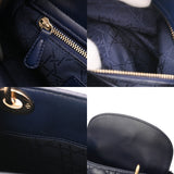 CHRISTIAN DIOR クリスチャンディオール MY ABCDior スモール ネイビー M0538ONGE レディース ラムスキン 2WAYバッグ Aランク 中古 銀蔵