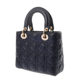 CHRISTIAN DIOR クリスチャンディオール MY ABCDior スモール ネイビー M0538ONGE レディース ラムスキン 2WAYバッグ Aランク 中古 銀蔵