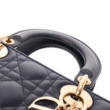 CHRISTIAN DIOR クリスチャンディオール MY ABCDior スモール ネイビー M0538ONGE レディース ラムスキン 2WAYバッグ Aランク 中古 銀蔵