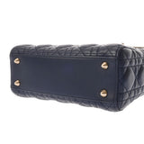 CHRISTIAN DIOR クリスチャンディオール MY ABCDior スモール ネイビー M0538ONGE レディース ラムスキン 2WAYバッグ Aランク 中古 銀蔵