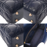 CHRISTIAN DIOR クリスチャンディオール MY ABCDior スモール ネイビー M0538ONGE レディース ラムスキン 2WAYバッグ Aランク 中古 銀蔵