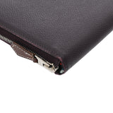 HERMES エルメス アザップロング シルクイン レザン シルバー金具 D刻印(2019年頃) レディース ヴォーエプソン 長財布 Bランク 中古 銀蔵