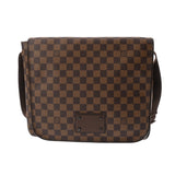 LOUIS VUITTON ルイヴィトン ダミエ ブルックリン MM ブラウン N51211 ユニセックス ダミエキャンバス ショルダーバッグ Bランク 中古 銀蔵