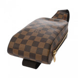 LOUIS VUITTON ルイヴィトン ダミエ ジェロニモス ブラウン N51994 メンズ ダミエキャンバス ボディバッグ Bランク 中古 銀蔵