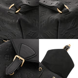 LOUIS VUITTON ルイヴィトン モノグラムアンプラント モンスリ PM ノワール M45205 レディース レザー リュック・デイパック Aランク 中古 銀蔵