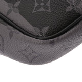 LOUIS VUITTON ルイヴィトン モノグラムストライプエクリプス モジュラースリングバッグ LV×NIGO グレー/ブラック M59338 ユニセックス モノグラムストライプエクリプス キャンバス ウエストバッグ Aランク 中古 銀蔵