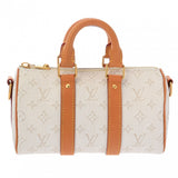 LOUIS VUITTON ルイヴィトン モノグラムヘリテージ キーポル バンドリエール 25 オフホワイト M15706 レディース モノグラムヘリテージキャンバス ハンドバッグ Aランク 中古 銀蔵