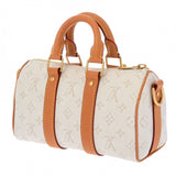 LOUIS VUITTON ルイヴィトン モノグラムヘリテージ キーポル バンドリエール 25 オフホワイト M15706 レディース モノグラムヘリテージキャンバス ハンドバッグ Aランク 中古 銀蔵