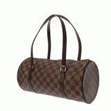 LOUIS VUITTON ルイヴィトン ダミエ パピヨン GM ブラウン レッド N51303 レディース ダミエキャンバス ハンドバッグ ABランク 中古 銀蔵