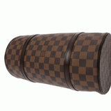 LOUIS VUITTON ルイヴィトン ダミエ パピヨン GM ブラウン レッド N51303 レディース ダミエキャンバス ハンドバッグ ABランク 中古 銀蔵