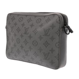 LOUIS VUITTON ルイヴィトン モノグラムシャドウ デュオメッセンジャー グレー M46104 メンズ レザー ショルダーバッグ Aランク 中古 銀蔵