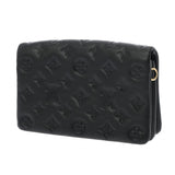LOUIS VUITTON ルイヴィトン モノグラム エンボス ポシェットクッサン ノワール M82116 レディース レザー ショルダーバッグ Aランク 中古 銀蔵