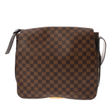 LOUIS VUITTON ルイヴィトン ダミエ バスティーユ ブラウン N45258 ユニセックス ダミエキャンバス ショルダーバッグ Bランク 中古 銀蔵