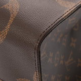 LOUIS VUITTON ルイヴィトン モノグラムジャイアント オンザゴー GM 新型 ブラウン M45320 ユニセックス モノグラムキャンバス ハンドバッグ Aランク 中古 銀蔵