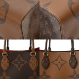 LOUIS VUITTON ルイヴィトン モノグラムジャイアント オンザゴー GM 新型 ブラウン M45320 ユニセックス モノグラムキャンバス ハンドバッグ Aランク 中古 銀蔵