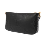 LOUIS VUITTON ルイヴィトン モノグラムアンプラント ミュルティ ポシェット アクセソワール ノワール M80399 レディース レザー ショルダーバッグ ABランク 中古 銀蔵