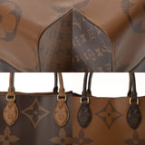 LOUIS VUITTON ルイヴィトン モノグラムジャイアント オンザゴー GM 2WAYトート ブラウン M45320 ユニセックス モノグラムキャンバス ハンドバッグ Aランク 中古 銀蔵