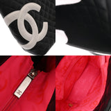 CHANEL シャネル カンボンライン スモールトート ブラック/ホワイト A25166 レディース カーフ トートバッグ ABランク 中古 銀蔵
