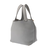 HERMES エルメス ピコタン ロック PM ブルーペール Z刻印(2021年頃) レディース トリヨンクレマンス ハンドバッグ ABランク 中古 銀蔵