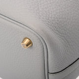 HERMES エルメス ピコタン ロック PM ブルーペール Z刻印(2021年頃) レディース トリヨンクレマンス ハンドバッグ ABランク 中古 銀蔵