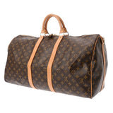 LOUIS VUITTON ルイヴィトン モノグラム キーポル バンドリエール 55 ブラウン M41414 ユニセックス モノグラムキャンバス ボストンバッグ ABランク 中古 銀蔵
