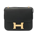 HERMES エルメス コンスタンス 3 ミニ 18 ミロワール ブラック U刻印(2022年頃) レディース ヴォーエプソン ショルダーバッグ Aランク 中古 銀蔵