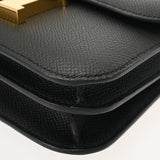 HERMES エルメス コンスタンス 3 ミニ 18 ミロワール ブラック U刻印(2022年頃) レディース ヴォーエプソン ショルダーバッグ Aランク 中古 銀蔵